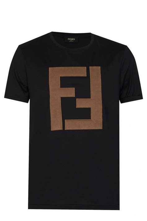 fendi oversized t shirt|fendi black cotton t shirt.